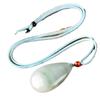 Xinjiang Tianshan White Jade Gold Silk Pendant for Men and Women
