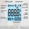 Professional ANENG TH202 Infrared Thermometer Non-contact -50℃~600℃ Digital Laser Temperature Meter LCD Display Portable  Pyrometer Point Gun Tester