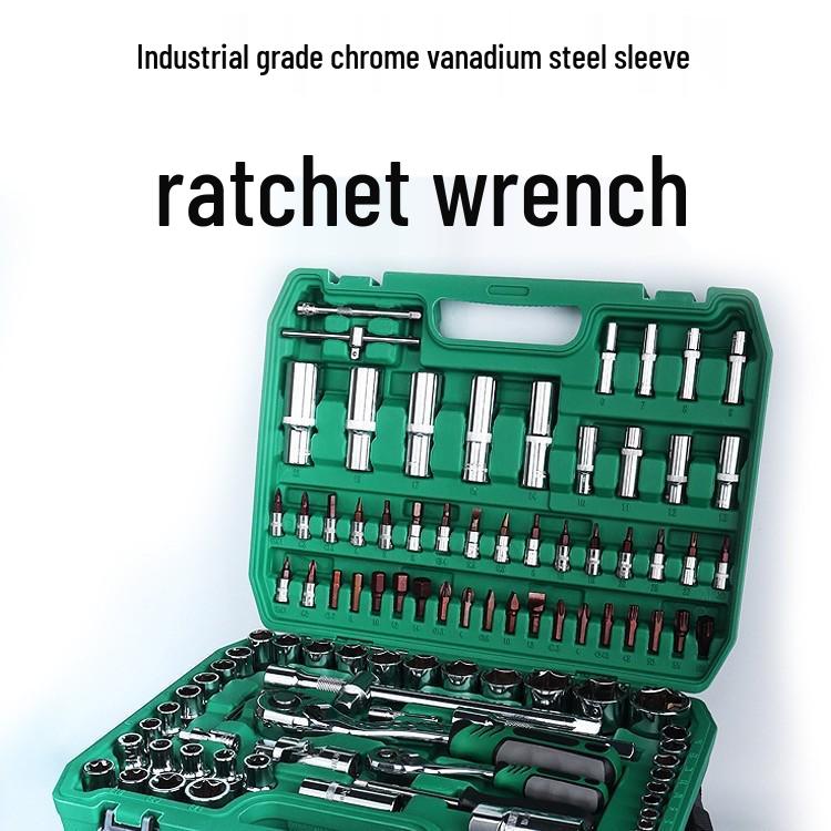 Car Mechanic Socket and Ratchet Wrench Set - 216 Pieces