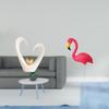 Minimalist Heart Bird Sculpture Figurine Modern Decorative Ornament for Living Room Shelf Desk And