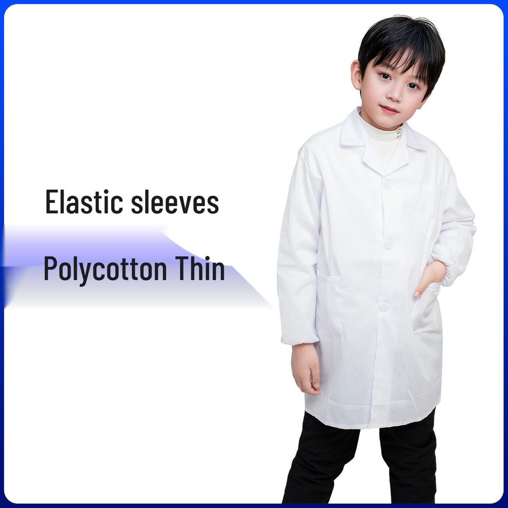 Kids' White Lab Coat for Science Role Play and Performances