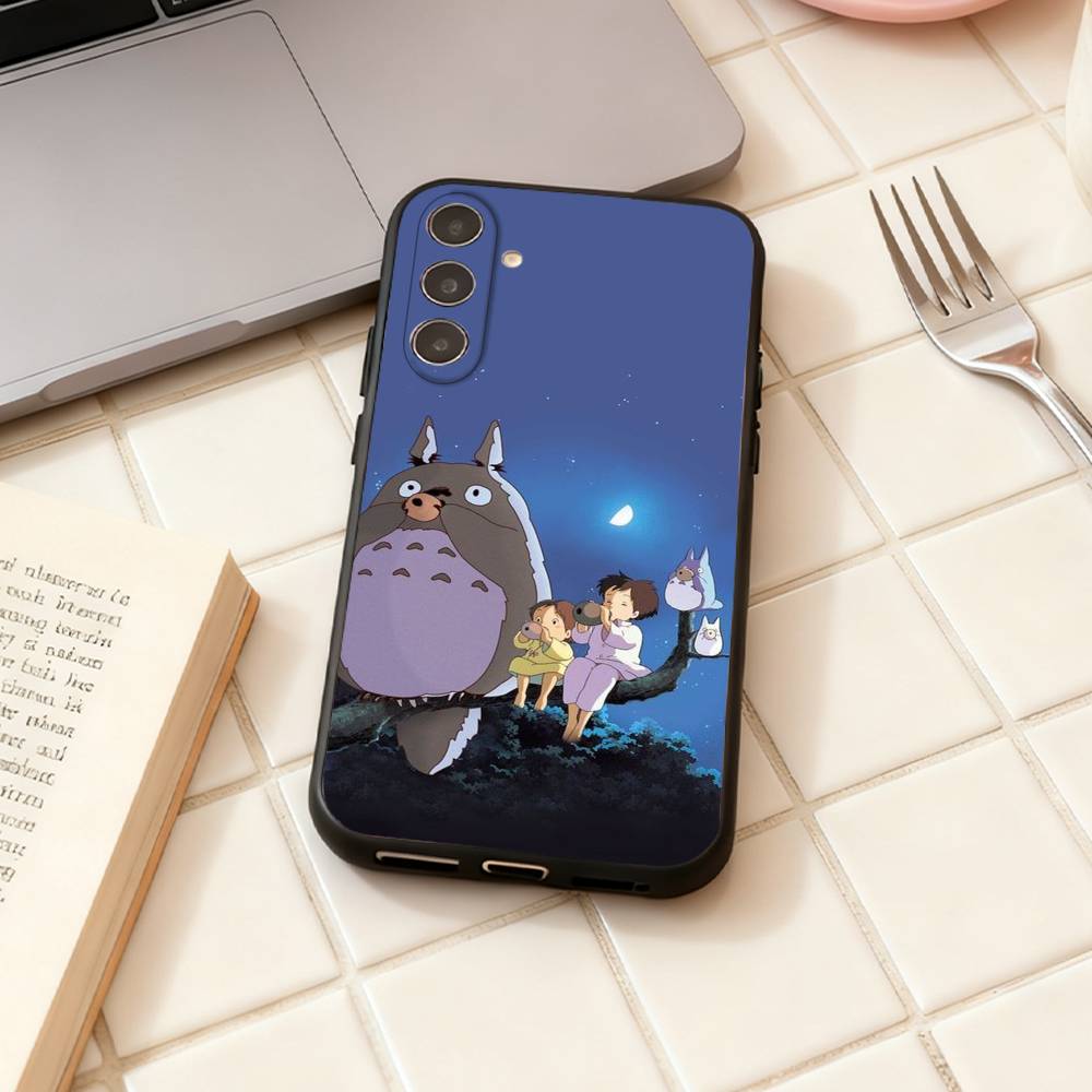 Cartoon Cute T-Totoros   Phone Case For Samsung Galaxy A73,A72,A71,A70,A53,A52,A51,Others Soft Black Shell