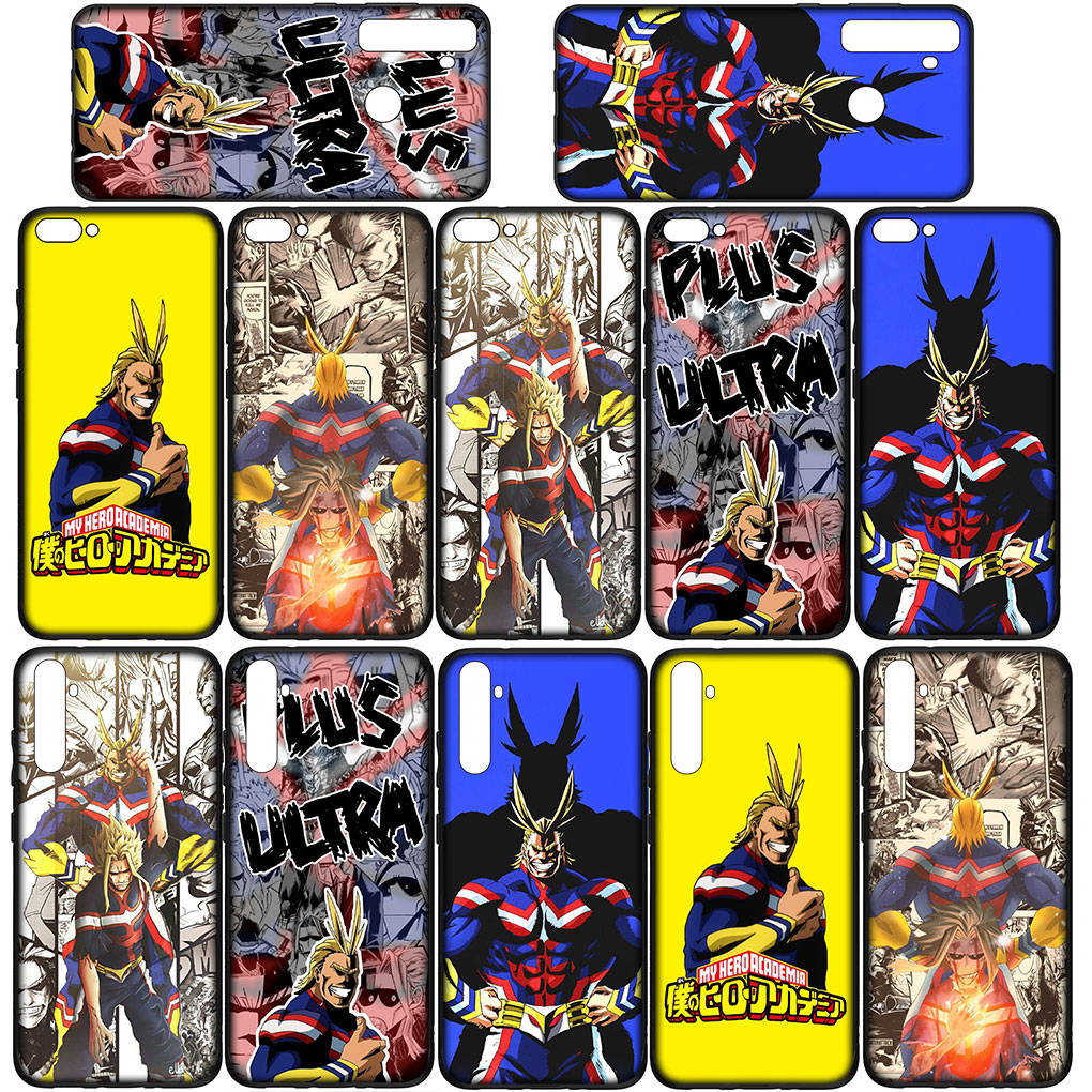 For Samsung Galaxy S24 S23 iPhone 16 15 14 Xiaomi Redmi Note 13 12 11 10 8 Plus 9 Pro Max X XR Phone Case My Hero Academia All Might OPPO Huawei Cover