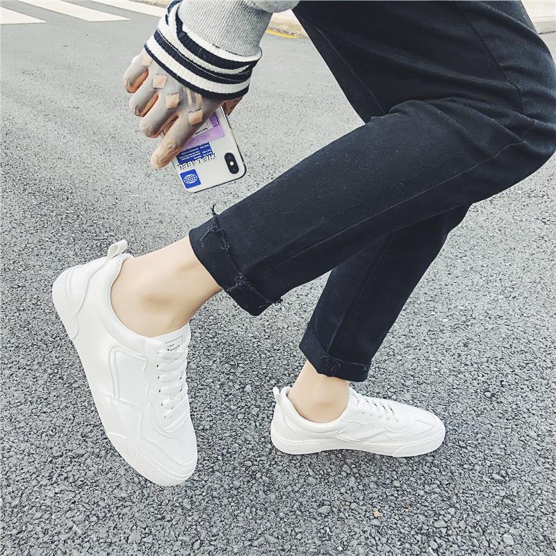 Fashion Men's Casual Fashion All-match New Street Shooting Men's White Shoes Trend Casual Sports Shoes Student Flat Shoes