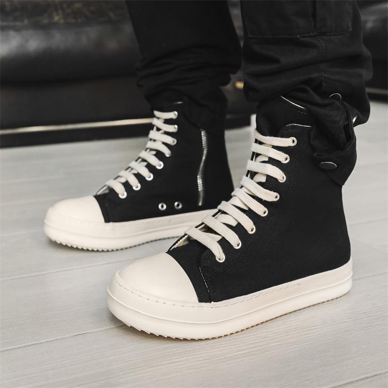 Men's Canvas High Top Boots Are Fashionable and Versatile Trendy and Street Style Versatile