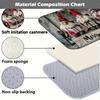 1pc Santa Claus Gift Bathroom Floor Mat Christmas Decor Door Mats Suitable For Bathroom, Kitchen, Living Room, Home Decoration