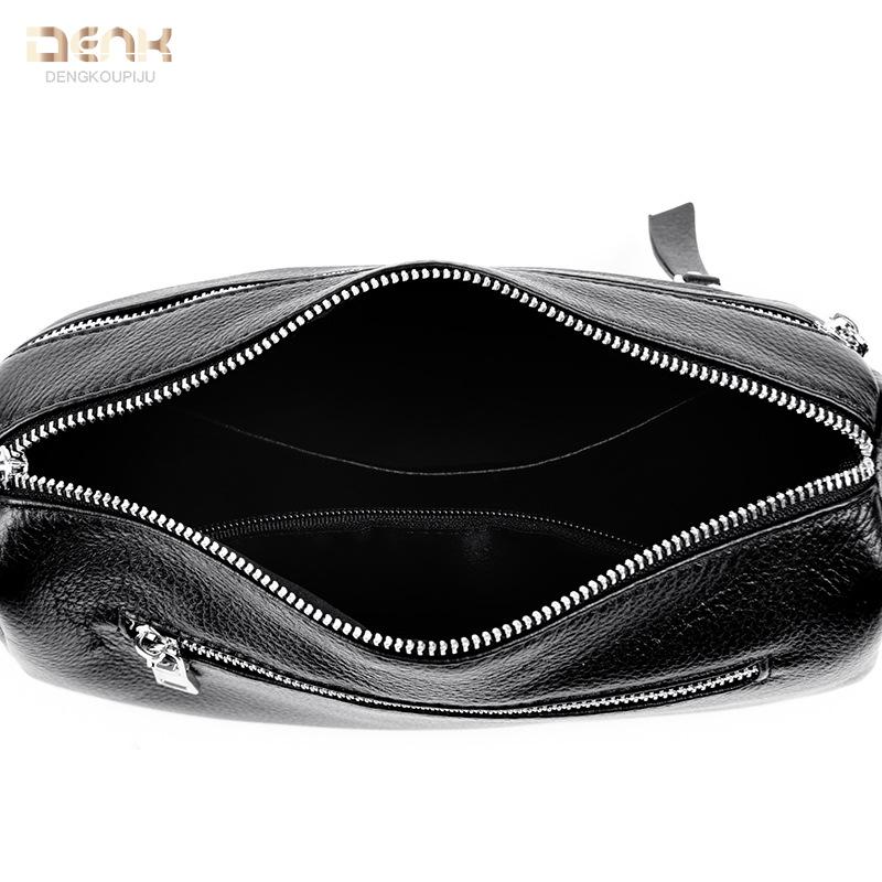 Genuine Leather Women's Bag Fashionable Casual Single-shoulder Crossbody Bag Cowhide Small Square Bag