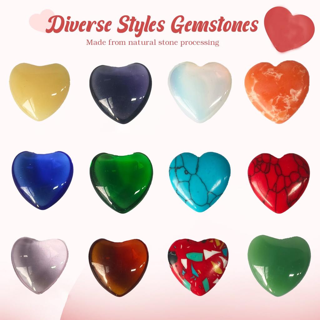 Valentine's Day Gemstone Gifts - Heart Shaped Gemstone Valentine's Day Cards, Valentine's Day Gemstone Gifts