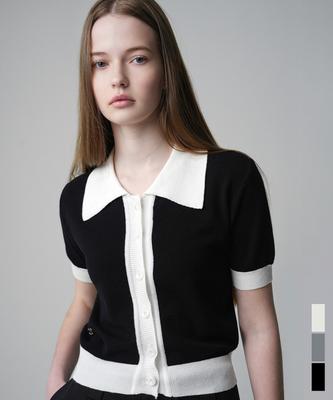 AVANDRESS Niel Collar Crop Cardigan - 3Col