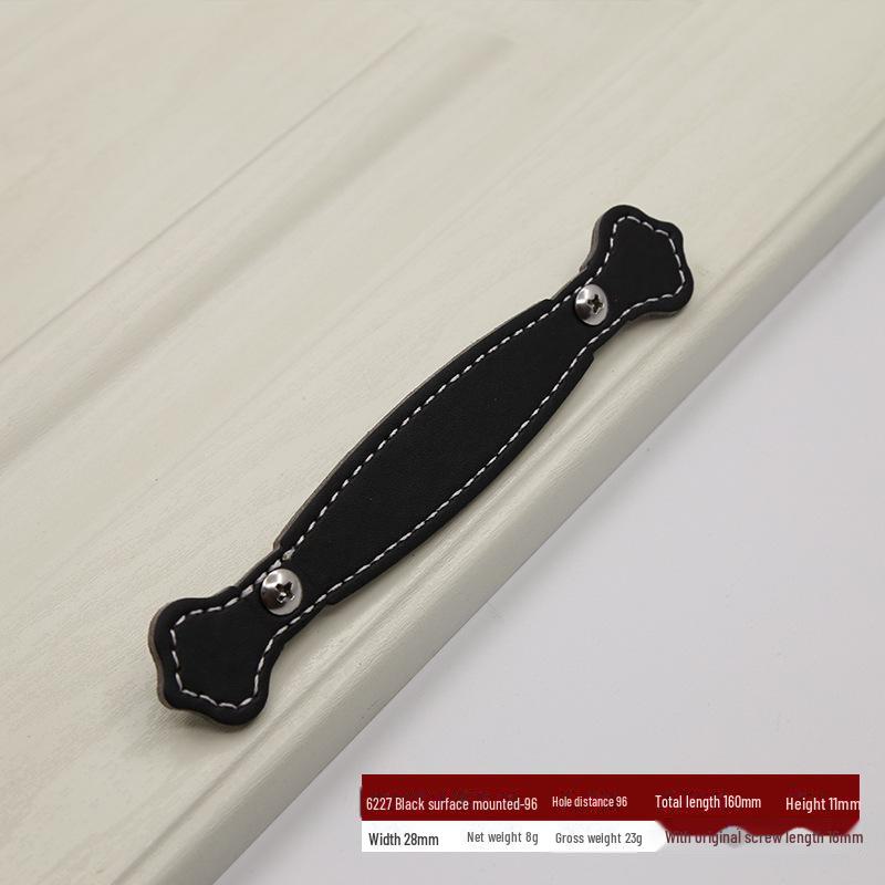 Brown Leather Handle for European Modern Cabinets and Wardrobes