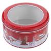 1pc Candy Box Christmas Tinplate Cookie Storage Container Xmas Gift Packaging Sweet Treat Holder Festive Metal Tin Decor
