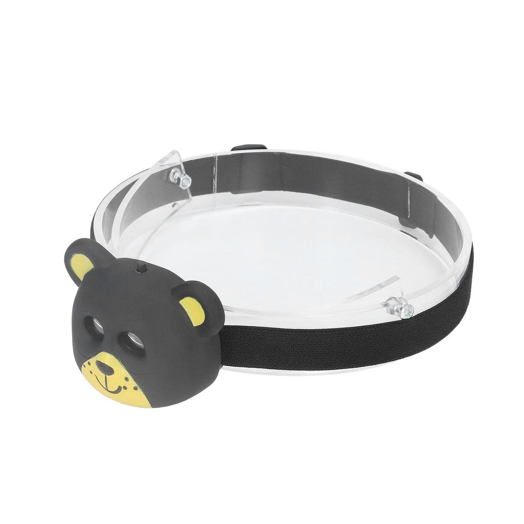 Animal Headlamp Cute Cartoon Bear 2 Modes Lightweight Kids LED Head Light for Outdoor Roller Skating