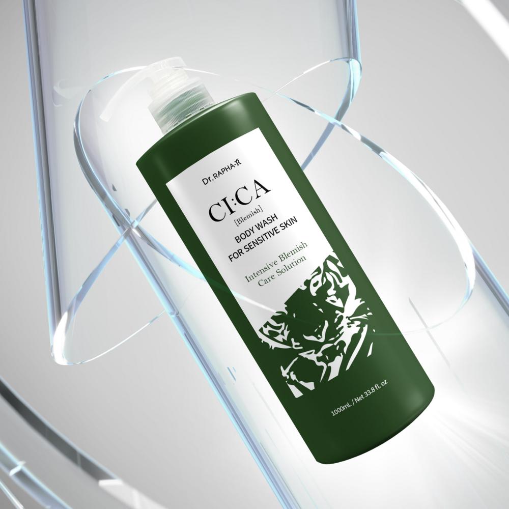 Dr. Raphael Cica Care Blemish Body Wash Herbal Fragrance, 1L, 3 units