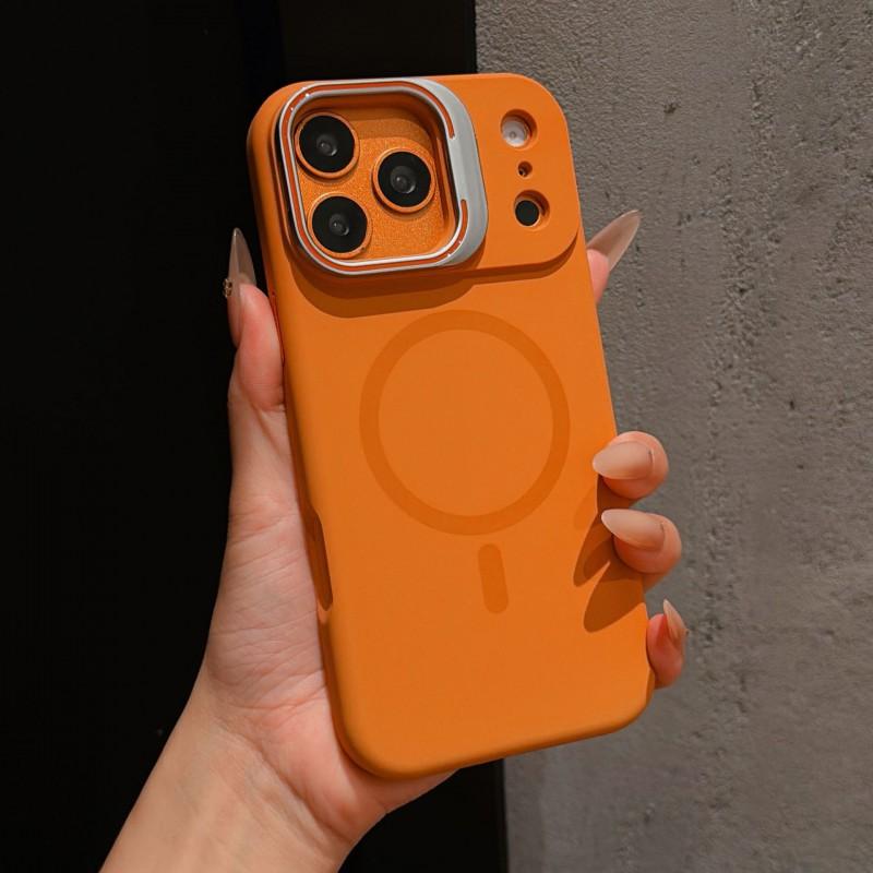 Liquid Silicone Magnetic Phone Case With Stand IPhone 18 Pro Max 17 Shockproof Protective Cover