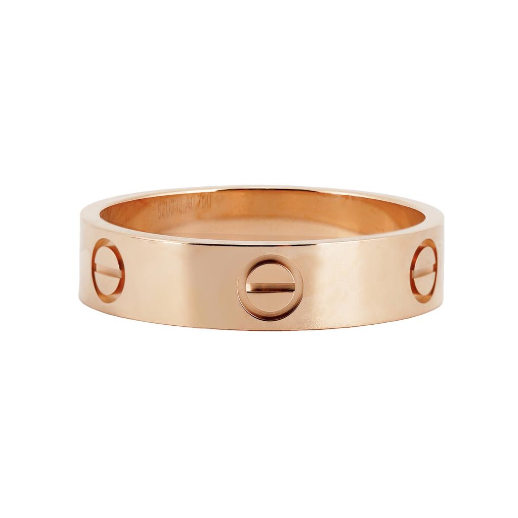 Cartier Anillo Unisex con Tornillo Grabado de 5.5 mm Color Oro Rosa B4084852