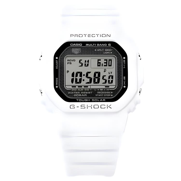 Casio 5000 Solar Movement Resin Strap Watch Men's Watches Gray Dial GW-5000HS-7