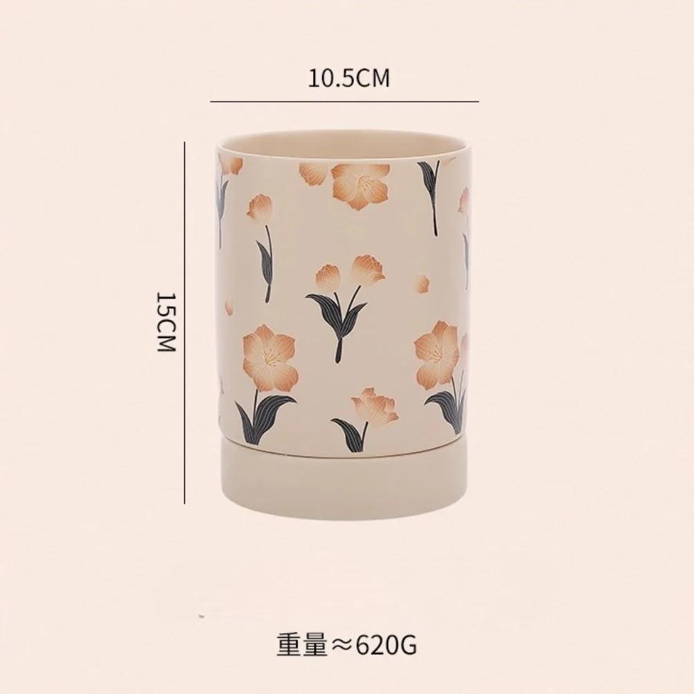 Vintage Ceramic Chopstick Holder Household Chopstick Storage Box with Draining Water Chopstick Spoon Holder Kitchens Accessories