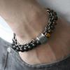 Retro Beaded Bracelet Iron Chain Bracelet Men's Bracelet