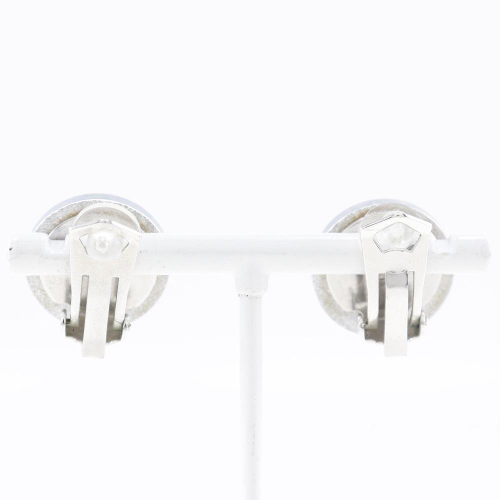 CHANEL COCO Mark Earring Silver plastic 5.8g Women Used