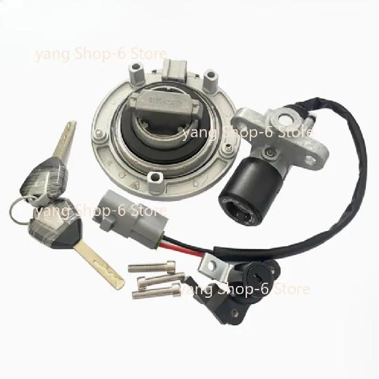 Original Motorcycle Ignition Key Switch Lock Fuel Oil Tank Cover For CFMOTO 450SR CF450SR CF400-6 CF MOTO SR450 400-6