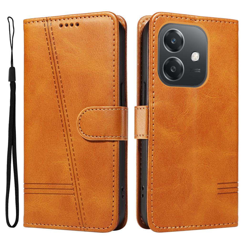For Oppo A5x 5G/A3x 4G/5G (India)/A3 4G/5G/A60 5G/A40 4G/A40M 4G Case Flip Wallet T-Shape Lines Leather Phone Cover