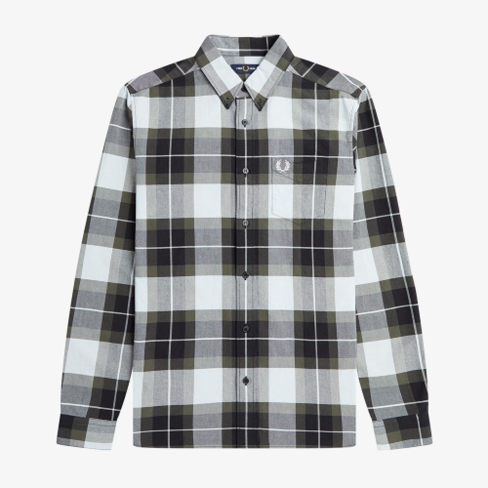 Fred Perry [sharp] Tartan Oxford Shirt  R30  Afpm2336573 R30