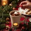 Ceramic Chocolate Fondue Mug with Fork Cheese Melting Pot Practical Butter Warmer Pot  Party
