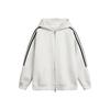 Women's Spring-Autumn Sweatshirt Jacket Trendy Striped Basic Hooded Cardigan