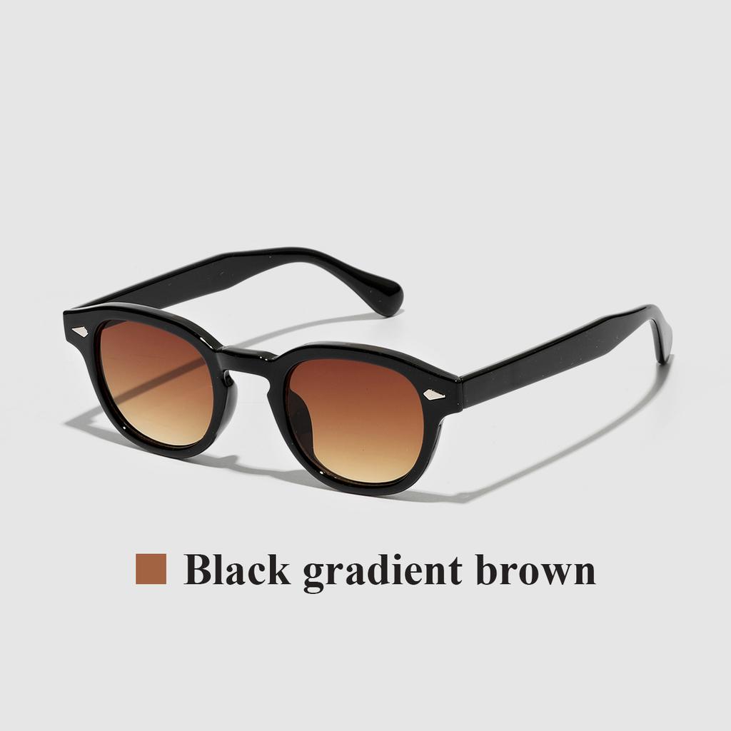 Ruiao  Retro round man and women Sunglasses Designer Famous Brand Luxury Vintage Shades Eyewear for Small Faces sun glasses