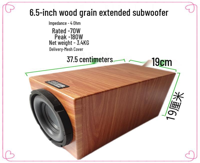 4, 5 & 6.5-Inch Passive Subwoofer for Car, Home, or Bookshelf