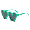 Fashion love sunglasses women's large frame half heart street sunglasses women's wedding sunglasses s