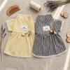 Autumn and winter home bottoming shirt two feet medium and small dog lace dog clothes cat clothes skirt tractable