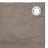 Balcony Privacy Screen Taupe 90 X 300 Cm Oxford Fabric