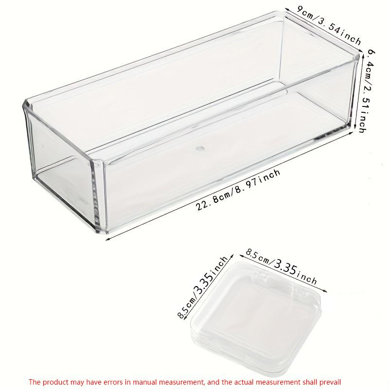 11pcs Transparent Plastic Jewelry Storage Box Set Bracelets Necklace Earring Ring Dressing Table Storage Organizing Perfect Gift