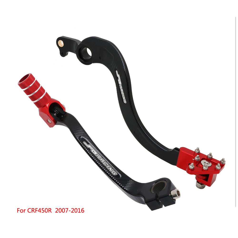Motorcycle CNC Shifter Shift Pedal Rear Foot Brake Pedal Lever For Honda CRF250R CRF450R CRF450RX CRF250RX CRF 250 450 R RX JFG