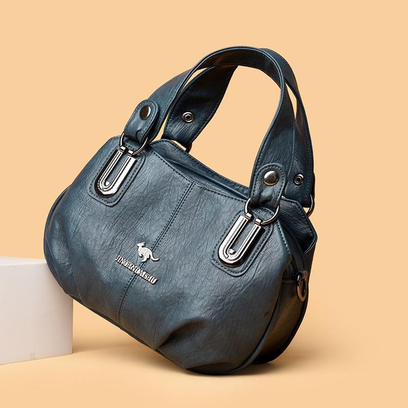 

Женская летняя новая женская сумка через плечо, модная универсальная сумка-тоут, маленькая сумка-саквояж синий