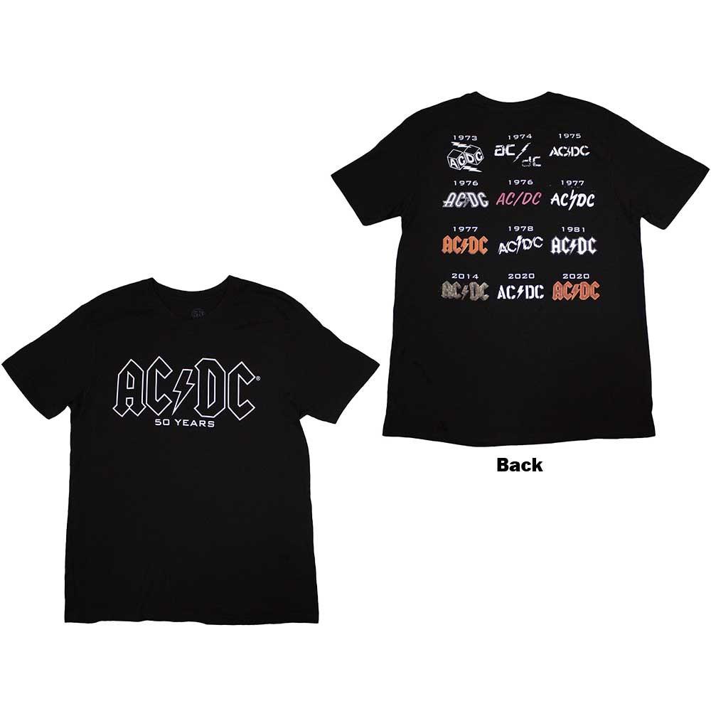 AC/DC - История логотипа - Футболка с фото (Футболка) 4XL