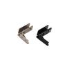 2Pcs Shaft Hinge Display Cabinet Hinge Non-Perforated Glass Clamp  Furniture Door Hinge Hardware