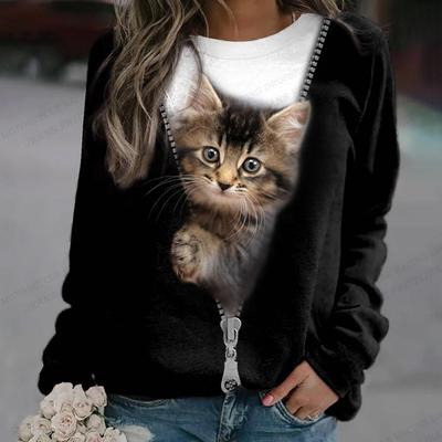 Fun Cat Women's Fashion Sports Shirt