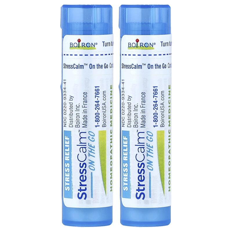 StressCalm® On The Go, 2 Portable Tubes, 80 Pellets Each