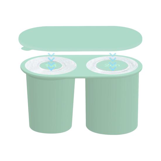 

Силиконовый лоток для льда, 2 отделения, 30/40 унций, пригодный для вторичной переработки, толстый, герметичный, большой емкости, легко снимается, сделай сам, любимые напитки, форма для кубиков льда, ледогенератор светло-синий