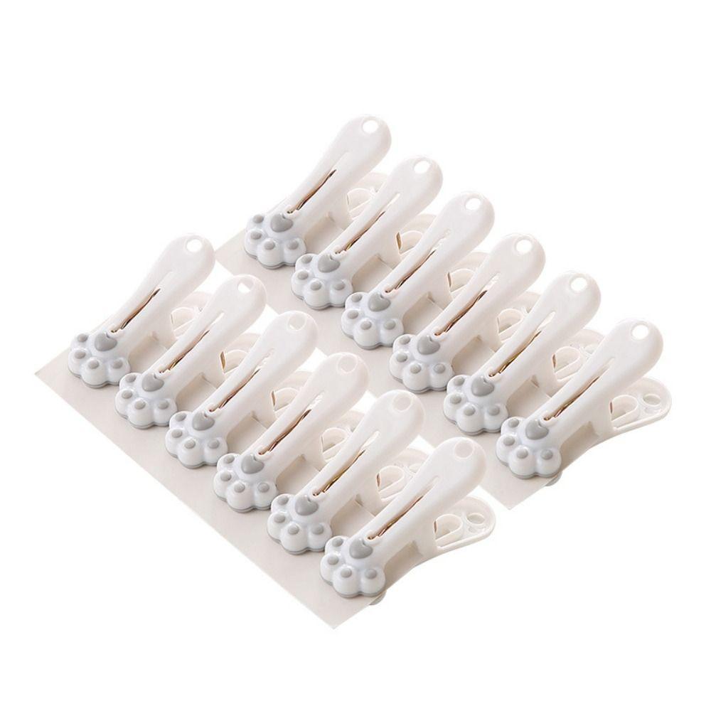 

Портативная пластиковая прищепка в виде кошачьего когтя, ветрозащитная, кавайная, прищепки для белья, бесследное сохранение продуктов, зажим для пакетов с едой, простыня серый