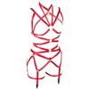 Women's Cropped Punk Harness Belt Stretch Stretch Gothic Garter Rave Sex Lingerie