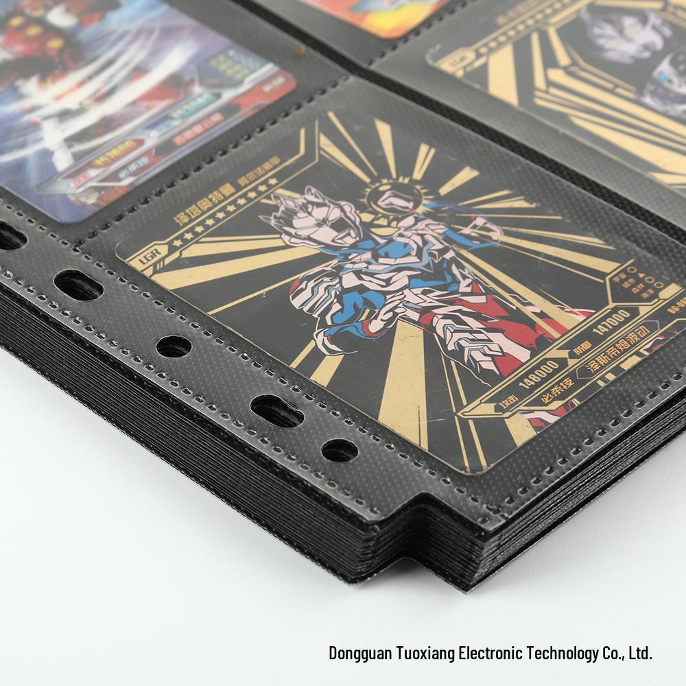 Ultraman Double-Sided Card Album with 12 Pockets and High-Transparency Pages