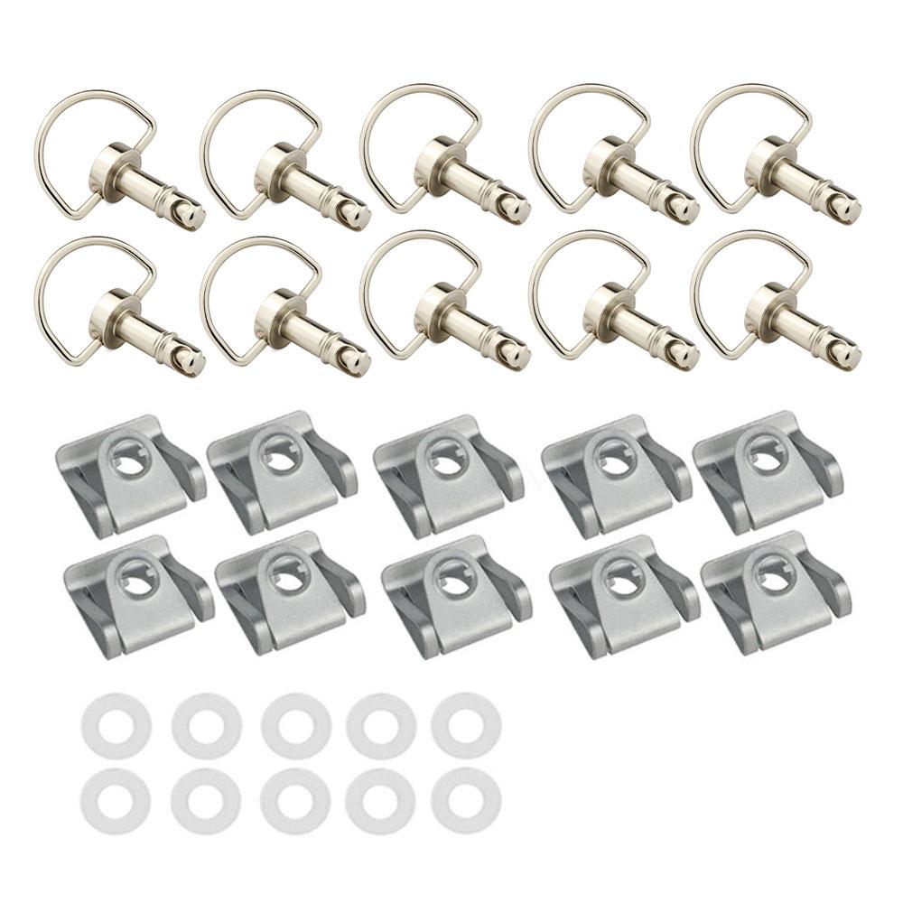 19mm Universal Quick Release D-ring Turn Clip Race Fairing Fastener For Off-Road Scooter Street Motorcycle Suzuki Ducati Aprilia