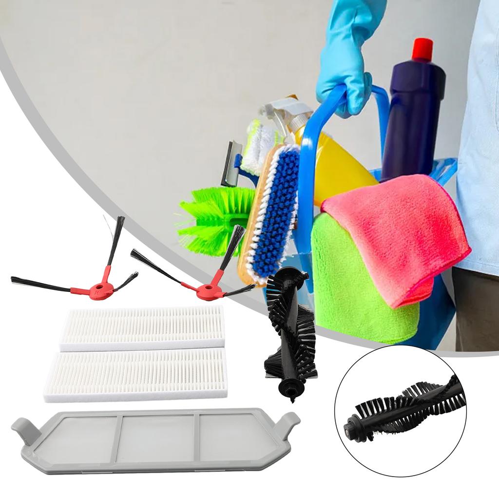 Roller Main Brush Side Brush Filter Kit For Airrobo P11 Robot Vacuum Cleaner Replacement Parts Accessories