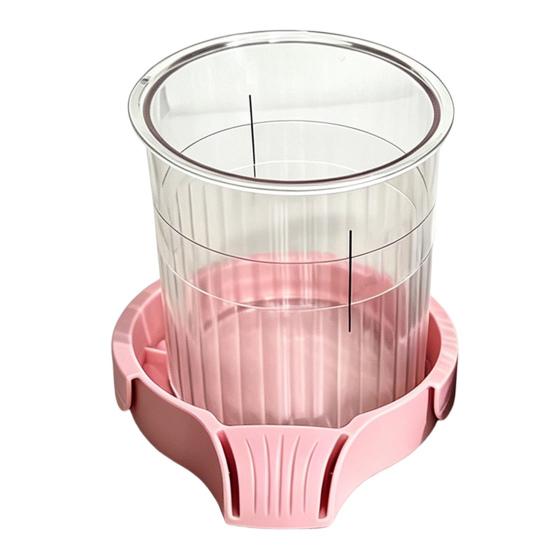 Aufbewahrungsbasis für Ninja Creami Becher Silikonwanne Entwässerungsdesign Intelligente Drainage Anti-Spritz-Schräger Organizer zur Beseitigung von Unordnung auf der Arbeitsplatte