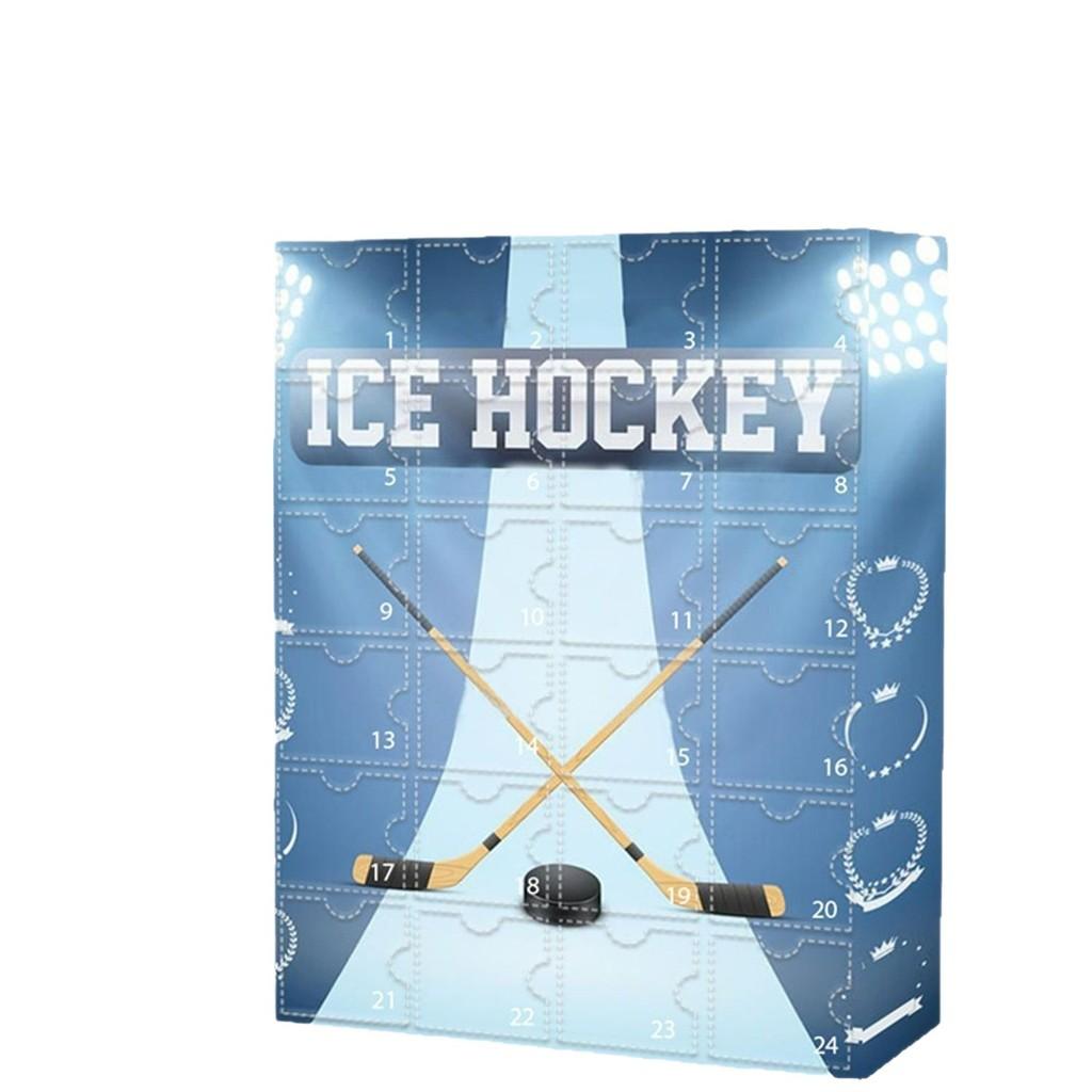 

Advent Christmas Hockey Calendar Holiday Themed Gift Box Family Party Decor