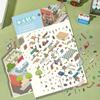 Cartoon Large Size Childhood Corner Landscaping Sticker 3D Miniature World Unzipped DIY Scene Account