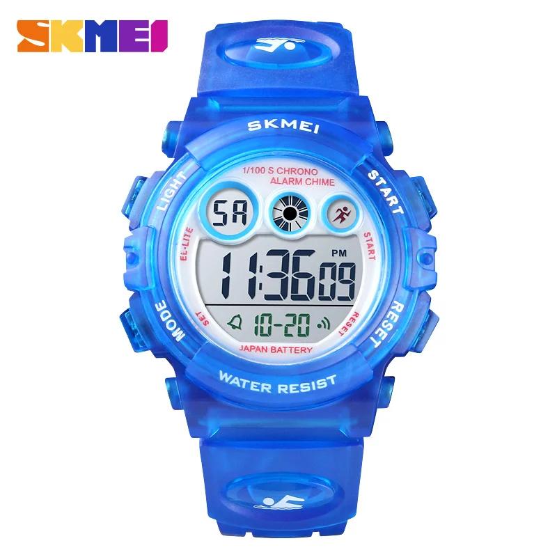 SKMEI 1451 Children Digital Shockproof Watch for Kids Color Alarm Sport Electronic Waterproof Boy Girl Wristwatch Military 1548